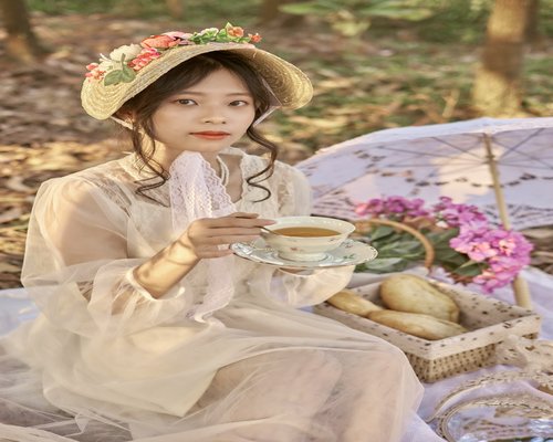 Person relaxing with a cup of tea